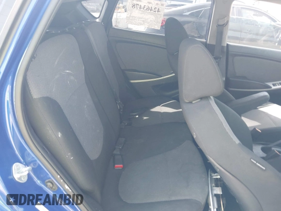 2013 Hyundai Accent GS with VIN KMHCT5AEXDU128879, listed as a IAAI auction lot 42463478 with 213,810 mi miles and . Bid and sale history available at DreamBid. Image 8.