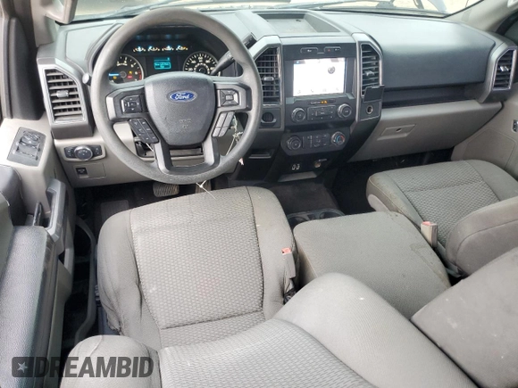2019 Ford F-150 XL with VIN 1FTEW1C48KKC40459, listed as a Copart auction lot 43650535 with 106,767 mi miles and Salvage Title. Bid and sale history available at DreamBid. Image 8.