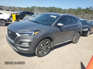 2021 Hyundai Tucson SEL z VIN KM8J33AL4MU315755, wystawiony jako Copart lot #45952165 z przebiegiem 96 892 mil mil oraz Szkoda całkowita • Salvage title. Historia ofert i sprzedaży dostępna na DreamBid. Obrazek 1.