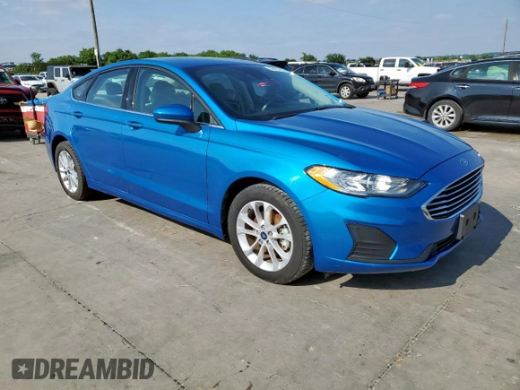 2020 Ford Fusion SE with VIN 3FA6P0HD5LR168627, listed as a Copart auction lot 59613065 with 36,537 mi miles and Salvage title. Bid and sale history available at DreamBid. Image 4.