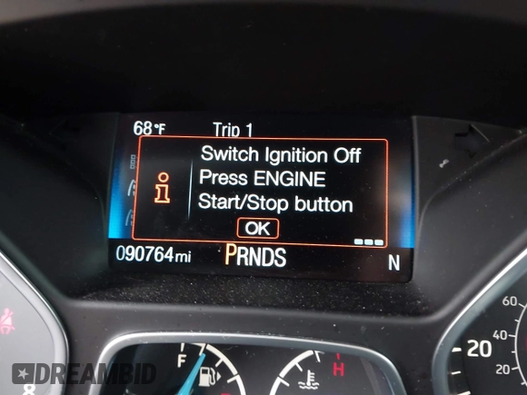 2018 Ford Focus Titanium with VIN 1FADP3J29JL232911, listed as a IAAI auction lot 41524078 with 90,764 mi miles and . Bid and sale history available at DreamBid. Image 7.