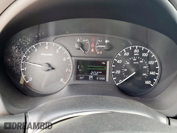 2017 Nissan Sentra S with VIN 3N1AB7AP6HY384390, listed as a Copart auction lot 58981285 with 97,286 mi miles and Salvage title. Bid and sale history available at DreamBid. Image 9.