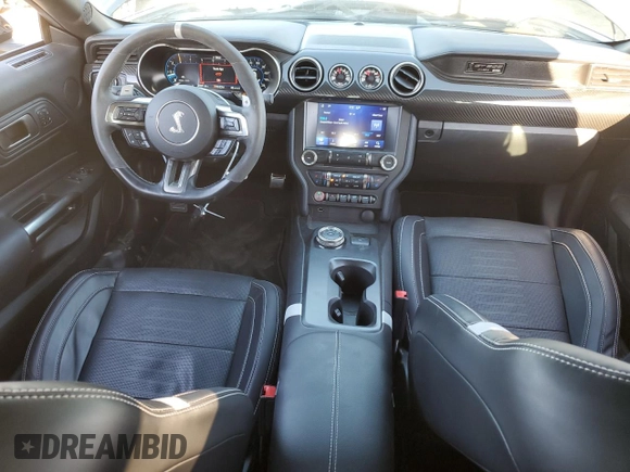 2021 Ford Mustang Shelby GT500 with VIN 1FA6P8SJ5M5501197, listed as a Copart auction lot 89200305 with 27,871 mi miles and Salvage title. Bid and sale history available at DreamBid. Image 8.