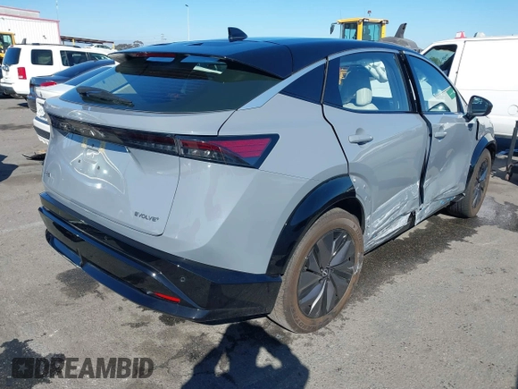 2024 Nissan ARIYA Evolve+ z VIN JN1BF0BA0RM435574, wystawiony jako IAAI lot #41657272 z przebiegiem 2 636 mil mil oraz . Historia ofert i sprzedaży dostępna na DreamBid. Obrazek 4.