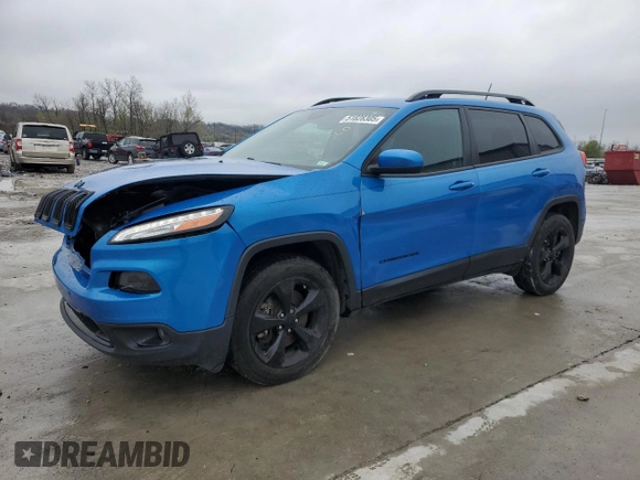 2018 Jeep Cherokee Latitude with VIN 1C4PJMCB6JD575634, listed as a Copart auction lot 51828305 with 58,590 mi miles and Salvage title. Bid and sale history available at DreamBid. Image 1.