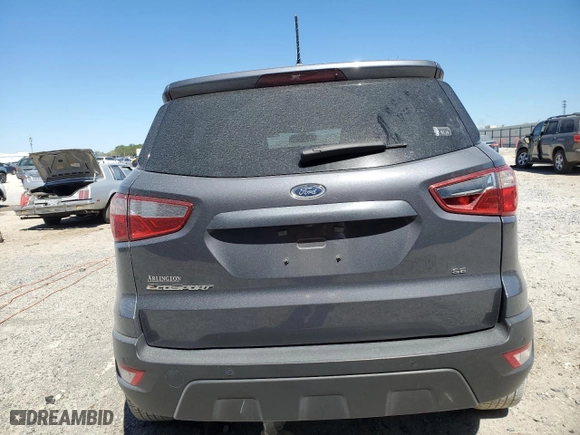 2021 Ford EcoSport SE with VIN MAJ3S2GE3MC449705, listed as a Copart auction lot 49890435 with 53,463 mi miles and Salvage Title. Bid and sale history available at carsss.com. Image 6.