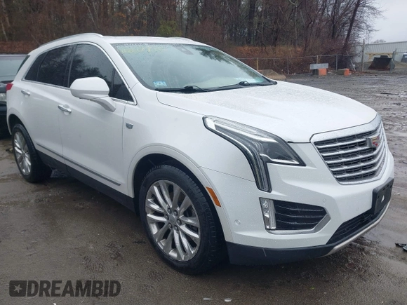 2017 Cadillac XT5 Platinum AWD with VIN 1GYKNFRS1HZ172301, listed as a IAAI auction lot 41847790 with 132,314 mi miles. Bid and sale history available at carsss.com. Image 1.