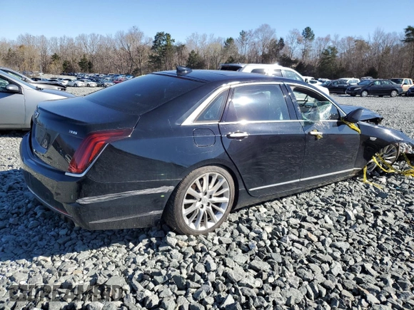 2017 Cadillac CT6 AWD with VIN 1G6KB5RS1HU202275, listed as a Copart auction lot 50122575 with 53,314 mi miles and Salvage title. Bid and sale history available at DreamBid. Image 3.