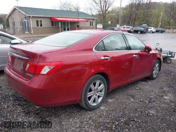 2009 Lexus ES 350 with VIN JTHBJ46G492275498, listed as a IAAI auction lot 42080324 with 122,758 mi miles. Bid and sale history available at carsss.com. Image 4.