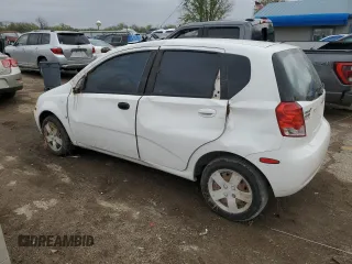 2007 Chevrolet Aveo LS with VIN KL1TD66657B722344, listed as a Copart auction lot 52046095 with 165,798 mi miles and Salvage title. Bid and sale history available at DreamBid. Image 2.