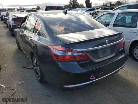 2017 Honda Accord Hybrid with VIN JHMCR6F3XHC014648, listed as a Copart auction lot 48001403 with 120,618 mi miles. Bid and sale history available at carsss.com. Image 2.