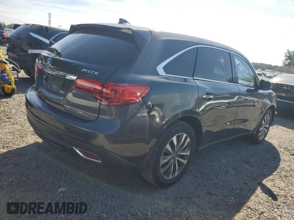 2015 Acura MDX Technology with VIN 5FRYD3H4XFB005764, listed as a Copart auction lot 60278975 with 135,959 mi miles and Non repairable. Bid and sale history available at DreamBid. Image 3.