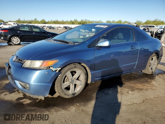2006 Honda Civic Cpe EX with VIN 2HGFG128X6H525359, listed as a Copart auction lot 67657284 with 162,571 mi miles and Salvage Title. Bid and sale history available at carsss.com. Image 1.