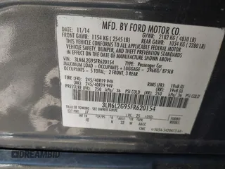 2015 Lincoln MKZ with VIN 3LN6L2G95FR620154, listed as a IAAI auction lot 42257441 with 89,022 mi miles and . Bid and sale history available at DreamBid. Image 9.