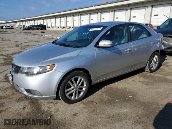 2012 Kia Forte EX with VIN KNAFU4A24C5607156, listed as a Copart auction lot 47144835 with 126,003 mi miles and Salvage Title. Bid and sale history available at carsss.com. Image 1.