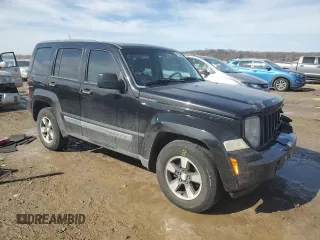 2008 Jeep Liberty Sport with VIN 1J8GN28K98W288135, listed as a Copart auction lot 46678005 with 195,163 mi miles and Salvage Title. Bid and sale history available at DreamBid. Image 4.
