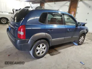 2005 Hyundai Tucson GLS with VIN KM8JN12D35U072088, listed as a Copart auction lot 65343044 with 191,437 mi miles and Salvage Title. Bid and sale history available at carsss.com. Image 3.