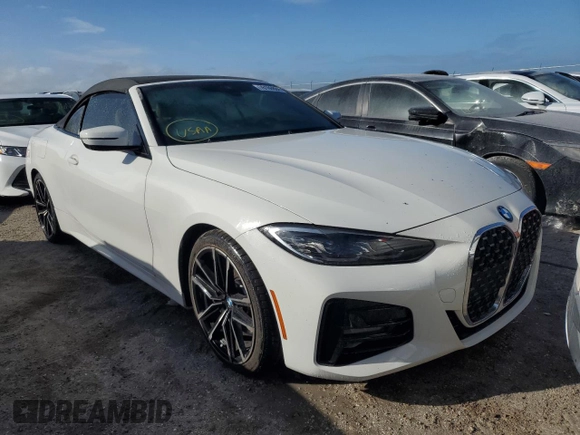 2022 BMW 4 Series 430i with VIN WBA23AT02NCJ38076, listed as a Copart auction lot 76186884 with 21,106 mi miles and Non repairable. Bid and sale history available at DreamBid. Image 4.