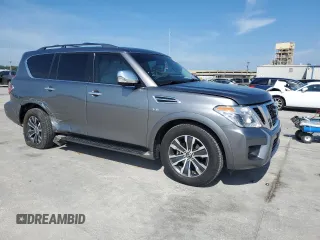 2020 Nissan Armada SL with VIN JN8AY2NDXL9111471, listed as a Copart auction lot 70018934 with 48,204 mi miles and Salvage Title. Bid and sale history available at carsss.com. Image 4.