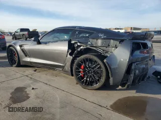 2017 Chevrolet Corvette Z06 3LZ with VIN 1G1YU2D6XH5607015, listed as a Copart auction lot 83753354 with 19,201 mi miles and Salvage Title. Bid and sale history available at carsss.com. Image 2.