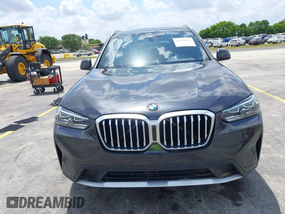 2024 BMW X3 sDrive30i with VIN 5UX43DP09R9T81912, listed as a IAAI auction lot 42190431 with 35,836 mi miles and . Bid and sale history available at DreamBid. Image 12.