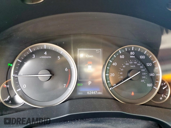 2016 Lexus ES 330 with VIN JTHBK1GGXG2238351, listed as a Copart auction lot 61238925 with 62,447 mi miles and Salvage title. Bid and sale history available at DreamBid. Image 9.