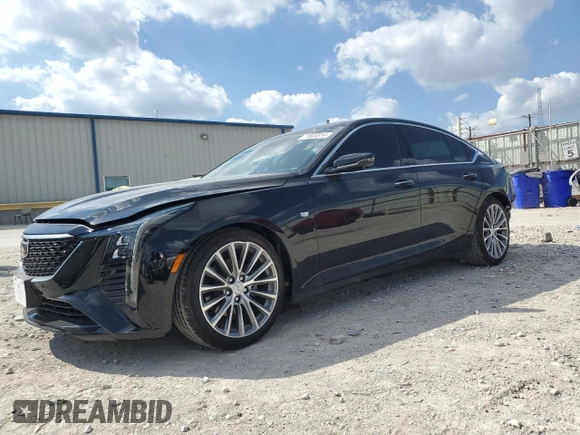2025 Cadillac CT5 Premium Luxury with VIN 1G6DN5RW9S0100224, listed as a Copart auction lot 71603314 with 1,029 mi miles and Salvage title. Bid and sale history available at DreamBid. Image 1.
