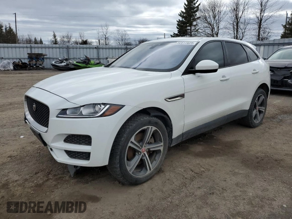 2017 Jaguar F-Pace 35t Premium with VIN SADCJ2BV2HA094830, listed as a Copart auction lot 52817025 with 112,582 mi miles and Salvage Title. Bid and sale history available at DreamBid. Image 1.