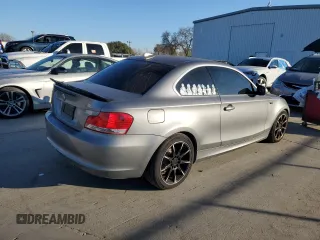 2011 BMW 1 Series 128i with VIN WBAUP9C59BVL90236, listed as a Copart auction lot 89027105 with 169,716 mi miles and Clean Title. Bid and sale history available at carsss.com. Image 3.