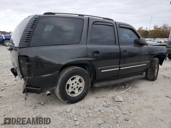 2005 Chevrolet Tahoe LS with VIN 1GNEC13V15R173529, listed as a Copart auction lot 84908724 with 0 mi miles and Salvage Title. Bid and sale history available at carsss.com. Image 3.