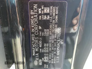 2020 Kia Sportage EX z VIN KNDPN3AC3L7702030, wystawiony jako Copart lot #54978895 z przebiegiem 53 099 mil mil oraz Czysty tytuł • Clean title. Historia ofert i sprzedaży dostępna na DreamBid. Obrazek 13.