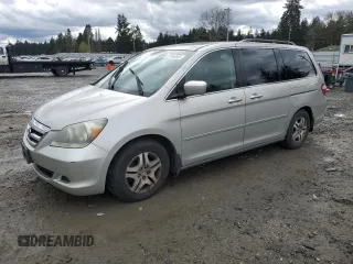 2005 Honda Odyssey EX-L with VIN 5FNRL38735B073017, listed as a Copart auction lot 51446645 with 227,745 mi miles and Salvage Title. Bid and sale history available at carsss.com. Image 1.