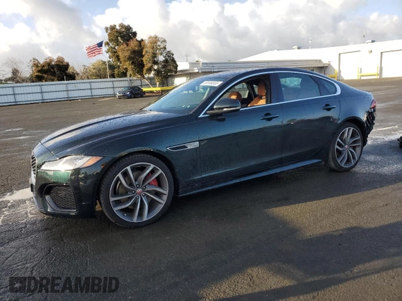 2022 Jaguar XF R-Dynamic SE with VIN SAJBL4GX9NCY90967, listed as a Copart auction lot 49166555 with 32,265 mi miles and Salvage Title. Bid and sale history available at carsss.com. Image 1.