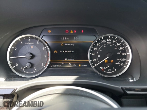 2024 Infiniti QX60 Pure with VIN 5N1DL1ES7RC337412, listed as a Copart auction lot 62099795 with 24,993 mi miles and Clean title. Bid and sale history available at DreamBid. Image 9.