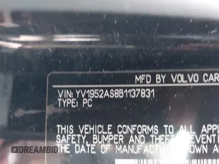 2011 Volvo S80 3.2L с VIN YV1952AS8B1137831, выставлен на аукционе IAAI как лот 40959835 с пробегом 84 609 миль миль и . История ставок и продаж доступна на DreamBid. Изображение 9.