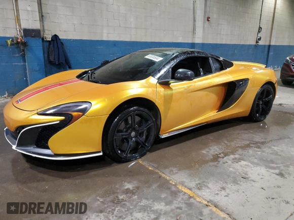 2015 McLaren 650S z VIN SBM11FAA0FW004199, wystawiony jako Copart lot #83836504 z przebiegiem 65 073 mil mil oraz Szkody całkowita. Historia ofert i sprzedaży dostępna na DreamBid. Obrazek 1.
