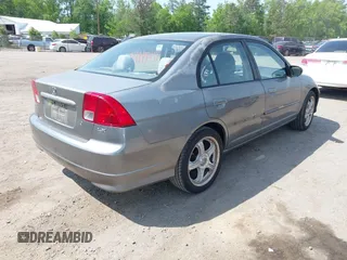 2004 Honda Civic LX with VIN 1HGES16514L020322, listed as a IAAI auction lot 42144118 with 106,190 mi miles. Bid and sale history available at carsss.com. Image 4.
