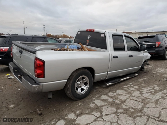 2007 Dodge Ram 1500 ST with VIN 1D7HA18K57J594591, listed as a Copart auction lot 81756994 with 108,993 mi miles and Salvage Title. Bid and sale history available at carsss.com. Image 3.