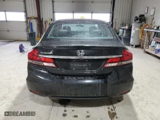 2013 Honda Civic Sdn LX with VIN 2HGFB2F58DH600707, listed as a Copart auction lot 46729855 with 143,750 mi miles and Salvage Title. Bid and sale history available at carsss.com. Image 6.