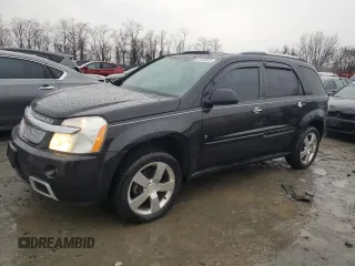2008 Chevrolet Equinox Sport with VIN 2CNDL737486015125, listed as a Copart auction lot 43129345 with 160,077 mi miles and Salvage Title. Bid and sale history available at carsss.com. Image 1.