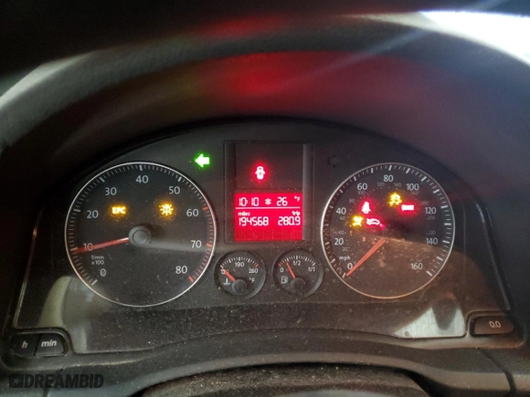 2007 Volkswagen Jetta Sedan Wolfsburg Edition with VIN 3VWEF71K37M174646, listed as a Copart auction lot 41710495 with 194,568 mi miles and Salvage Title. Bid and sale history available at carsss.com. Image 9.