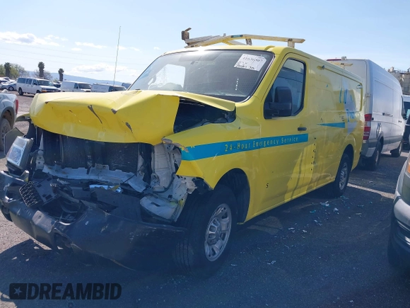 2013 Nissan NV S z VIN 1N6BF0KX5DN106001, wystawiony jako IAAI lot #41636307 z przebiegiem 220 283 mil mil oraz . Historia ofert i sprzedaży dostępna na DreamBid. Obrazek 2.