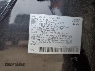 2012 Audi Q7 3.0T S line with VIN WA1DGAFE5CD009337, listed as a Copart auction lot 89097775 with 154,758 mi miles and Clean Title. Bid and sale history available at carsss.com. Image 13.