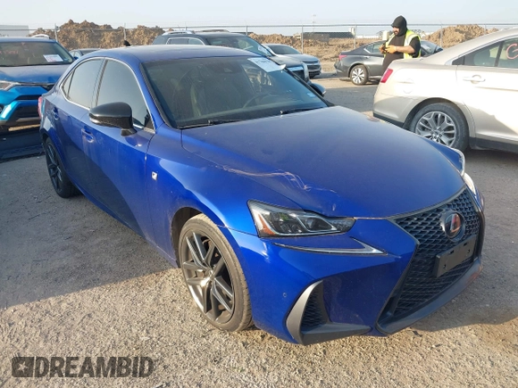 2020 Lexus IS 300 F Sport with VIN JTHGA1D28L5102200, listed as a IAAI auction lot 41780938 with 50,778 mi miles and . Bid and sale history available at DreamBid. Image 1.