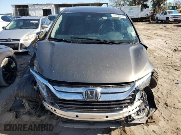 2020 Honda Odyssey Touring with VIN 5FNRL6H84LB012640, listed as a Copart auction lot 80430814 with 58,313 mi miles and Salvage Title. Bid and sale history available at DreamBid. Image 5.