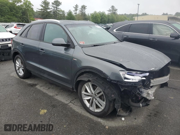 2018 Audi Q3 Premium with VIN WA1ECCFS3JR019141, listed as a Copart auction lot 57819205 with 63,200 mi miles and Salvage title. Bid and sale history available at DreamBid. Image 4.
