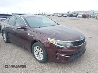 2017 Kia Optima LX with VIN 5XXGT4L3XHG160254, listed as a IAAI auction lot 41622748 with 80,012 mi miles. Bid and sale history available at carsss.com. Image 1.