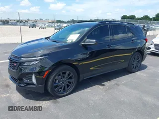 2024 Chevrolet Equinox RS with VIN 3GNAXMEGXRL108663, listed as a IAAI auction lot 42508860 with 15,675 mi miles and . Bid and sale history available at DreamBid. Image 2.