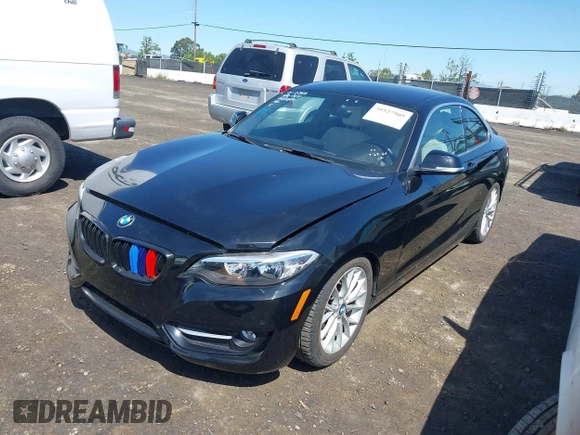 2016 BMW 2 Series 228i with VIN WBA1F9C5XGV545664, listed as a IAAI auction lot 39327505 with 94,583 mi miles. Bid and sale history available at carsss.com. Image 6.