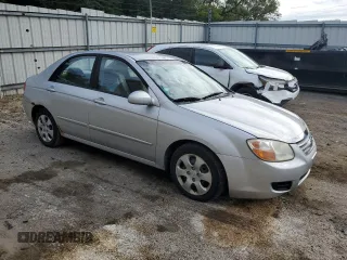 2007 Kia Spectra EX with VIN KNAFE121875410837, listed as a Copart auction lot 71992594 with 126,207 mi miles and Salvage Title. Bid and sale history available at carsss.com. Image 4.